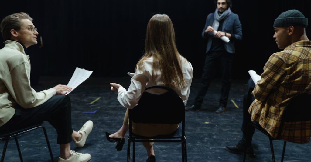 伝統芸を次世代に受け継ぐ日本の舞台役者の姿。『国宝』の継承テーマを象徴する静かな一場面。