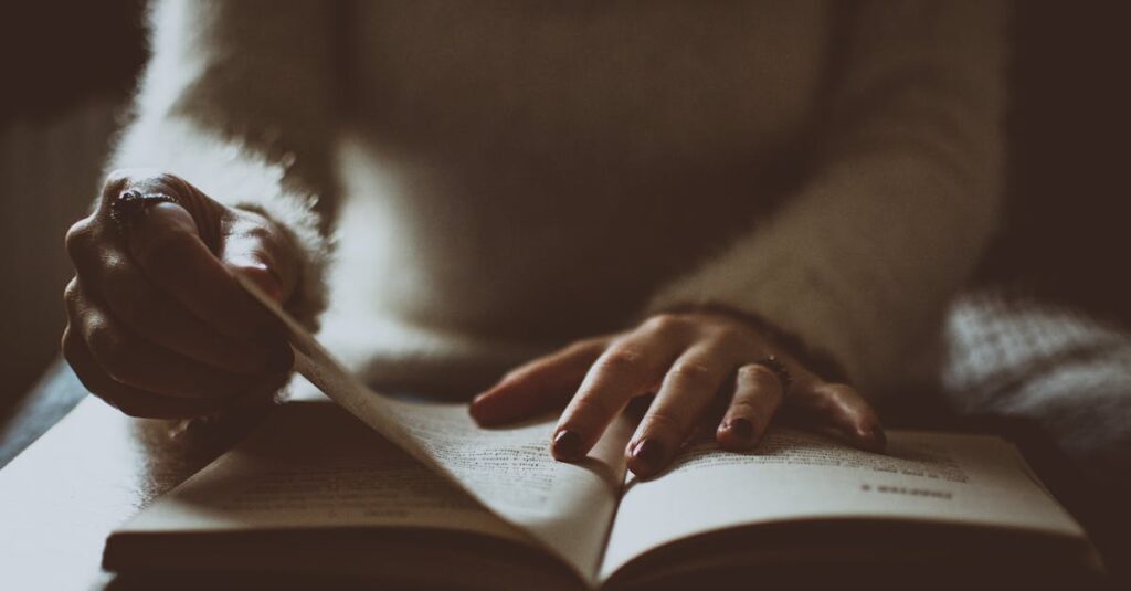 その日の気分に合わせて、やさしい読み方を選んでいる時間