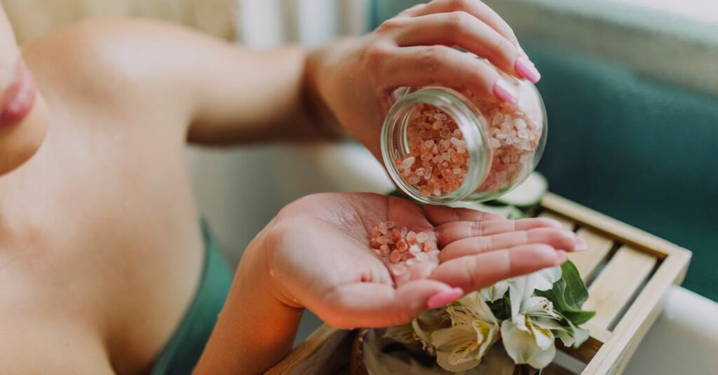 自分を受け入れ、自分を好きになる決意を固める女子高生の穏やかな決断の瞬間。