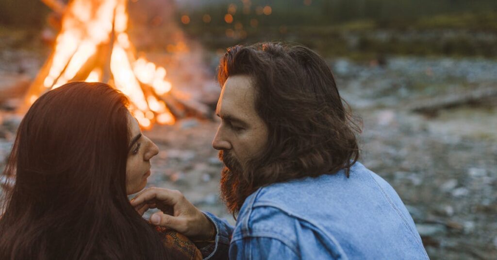 田端花と芦田陽介が魂の次元でつながるツインレイ的関係性を象徴するイメージ。