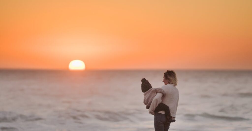 契約で始まった異世界の母と子が心を通わせていく感動的なアニメ風の場面。