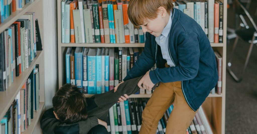 小説と漫画を読み比べながら感情や心の変化を感じるアニメキャラクターが静かな場所で本を読む様子