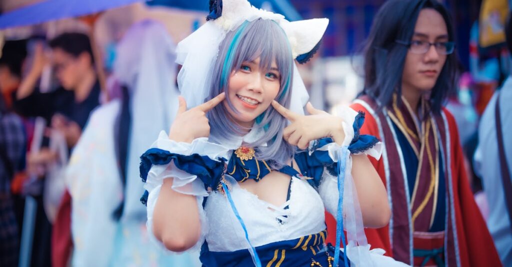 明るくふるまいながら内面に葛藤を抱えるアニメキャラの表情