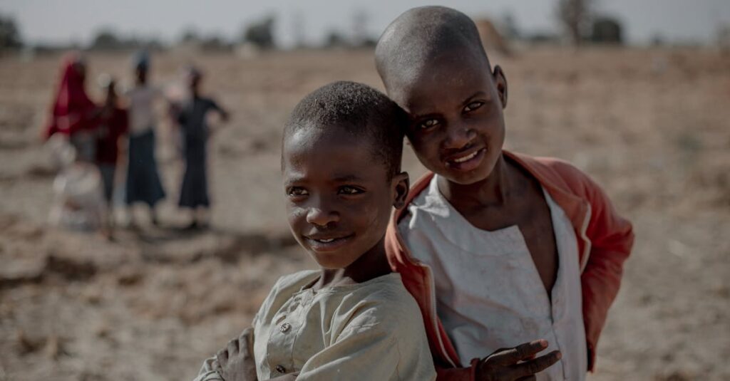 素直な心が人と人をつなぐ様子を優しく描いたアニメ風のイメージ