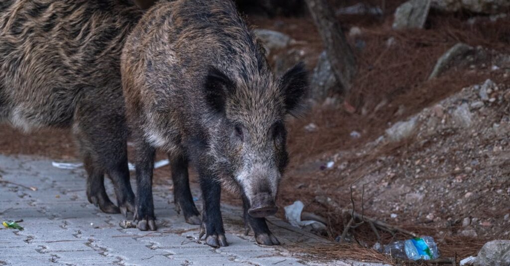 森の中で穏やかに共存する動物たち。それぞれの個性が、人との関わり方に表れている。