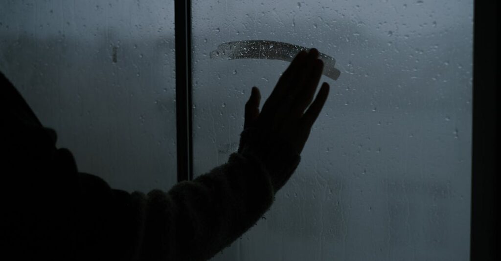 泣いてもいいと許してもらえるような、雨の夜の静けさのイメージ