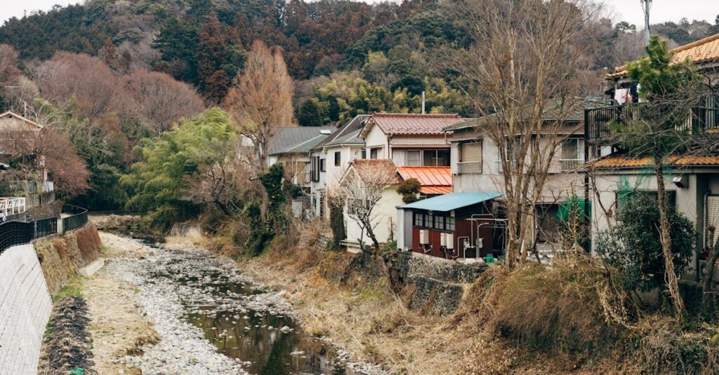 静かな田舎の風景と柔らかな光。何もしない時間の中に、大切なものがある。