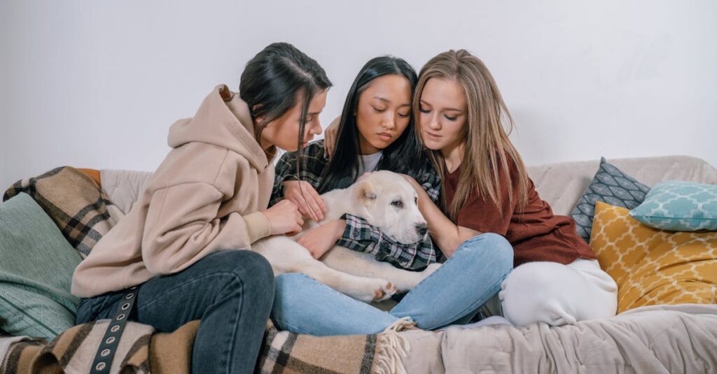 落ち込んだ気持ちをやさしく包み込むようなアニメの余韻と癒しを感じるイラスト