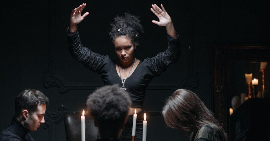 日常に現れるスピリチュアルなサインに気づく女性