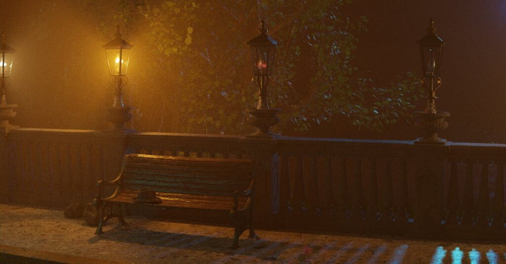 雨の東屋でふたりが静かに向き合う。言葉より先に、雨音が心を満たしていく。