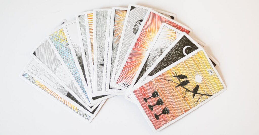 タロットとアニメが交差する感情の世界。カードから導かれるアニメ的メッセージが心に響くシーン