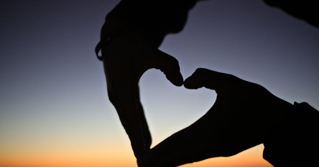 恋を選び、心の橋を渡り新しい自分へ向かうアニメキャラクターのイメージ