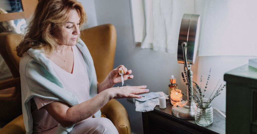 自然の中で自分と向き合う女性、自分自身を見つめ直す静かな時間のイメージ