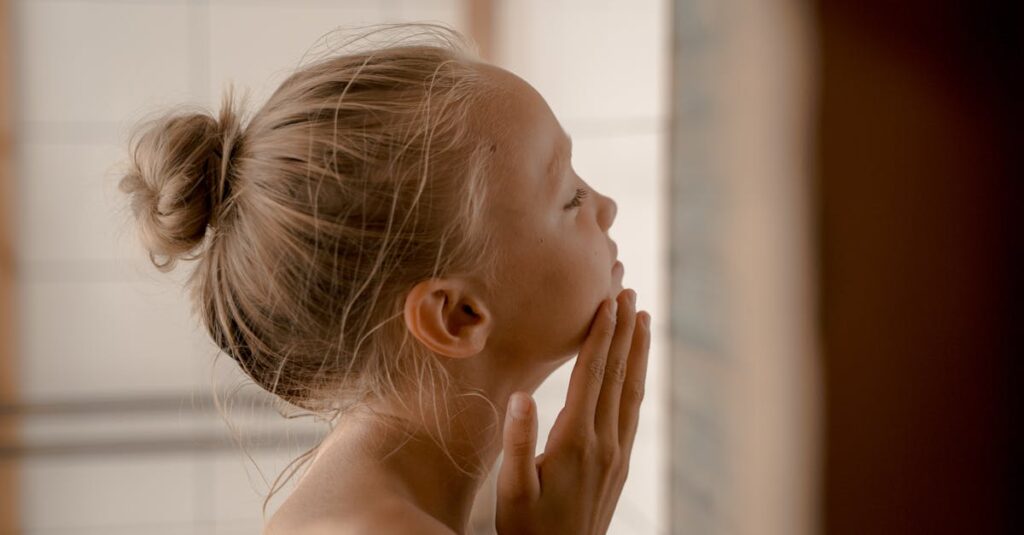 自分の気持ちに気づき始めるアニメ風キャラクターのイメージ