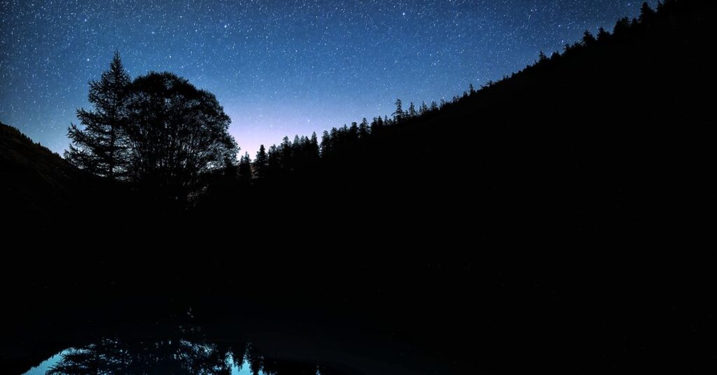 静かな夜空に広がる星々。内なる知恵と安らぎが、やわらかく灯っている。