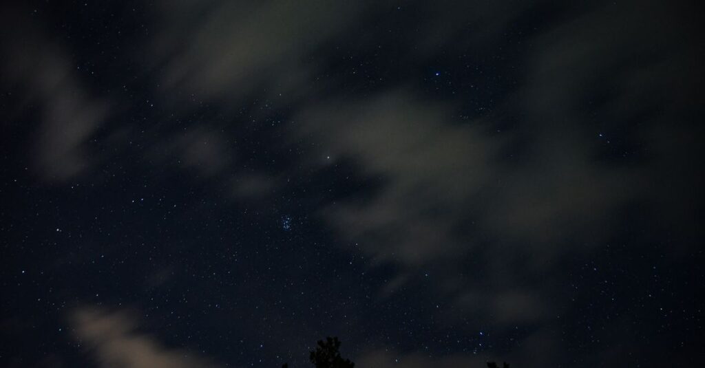 静かな夜空に広がる星々。内なる知恵と安らぎが、やわらかく灯っている。