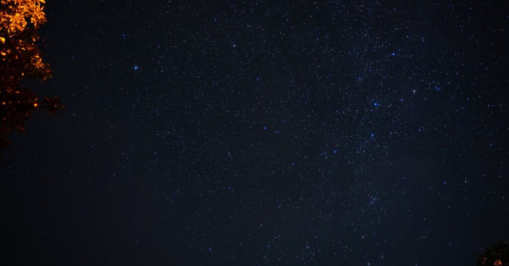 夜空にやわらかく光る星、静かな希望のイメージ