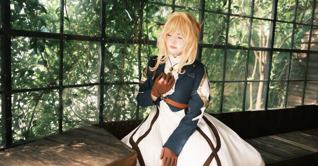 やさしい気持ちで人間関係に悩むアニメキャラクターのイメージ
