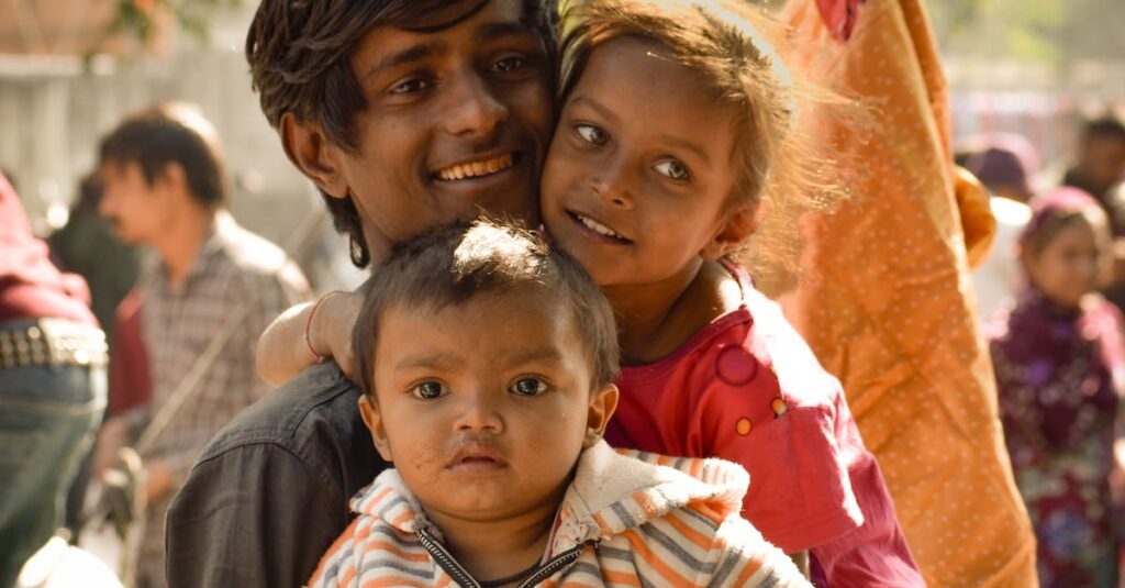 家族の無条件の温かさを描くアニメ風イメージ