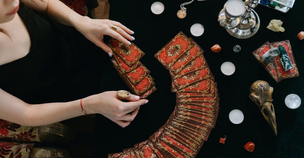 タロットカード戦車の意味を象徴する、意志と制御のイメージイラスト