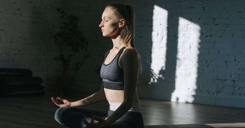 やわらかな光の中で静かに目を閉じる姿。選択を急がず心を整える時間を象徴する風景。