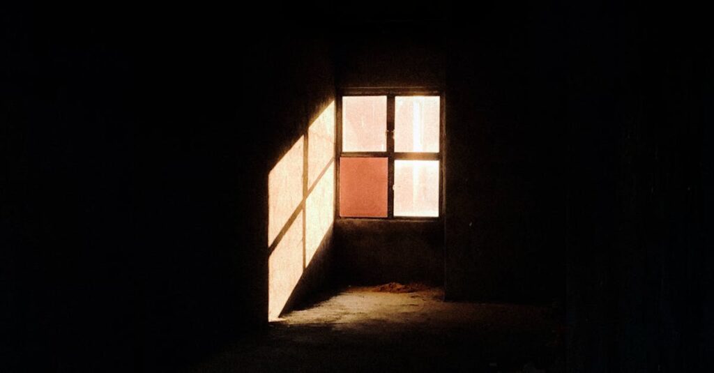 quiet doorway soft light gentle boundary calm atmosphere