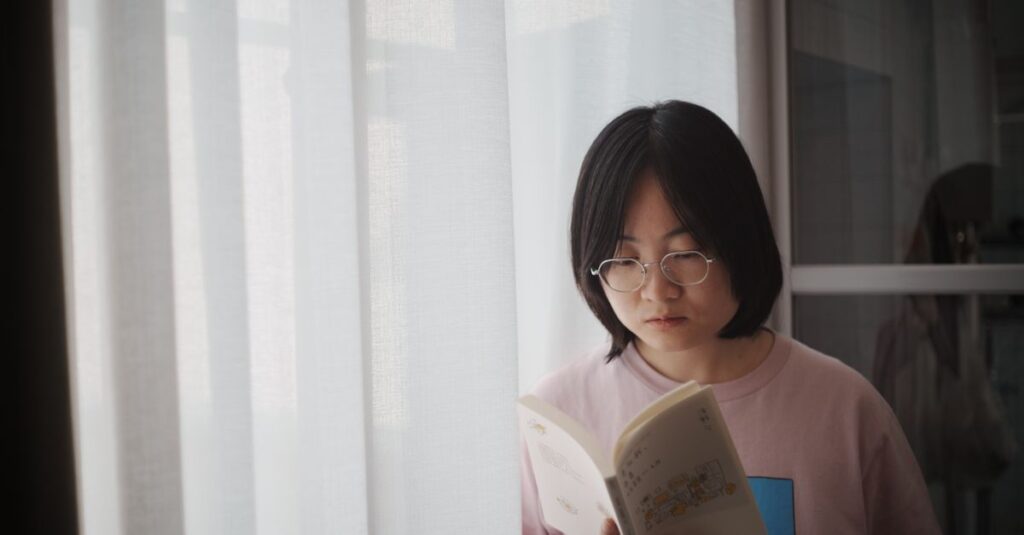 soft window light open notebook quiet self dialogue