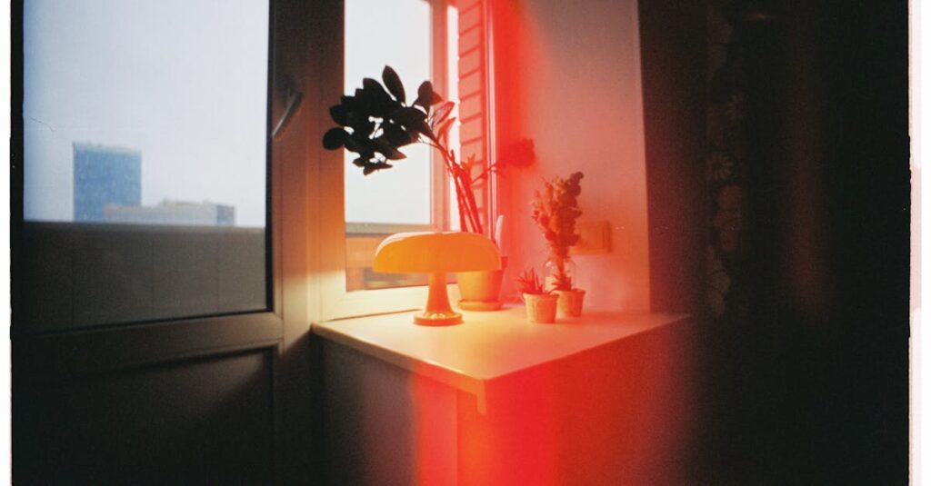 two soft lights near and apart quiet emotional balance