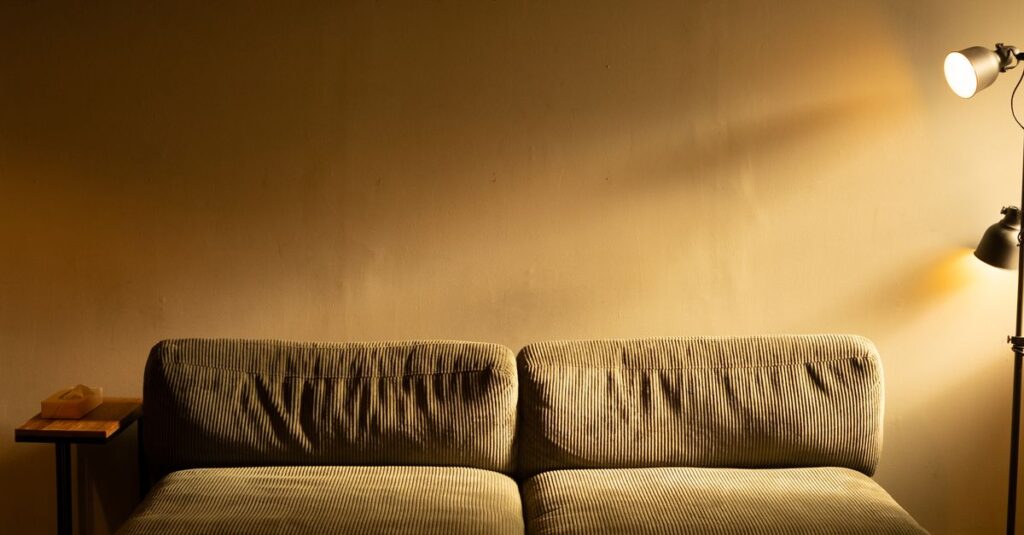 two soft lights near and apart quiet emotional balance