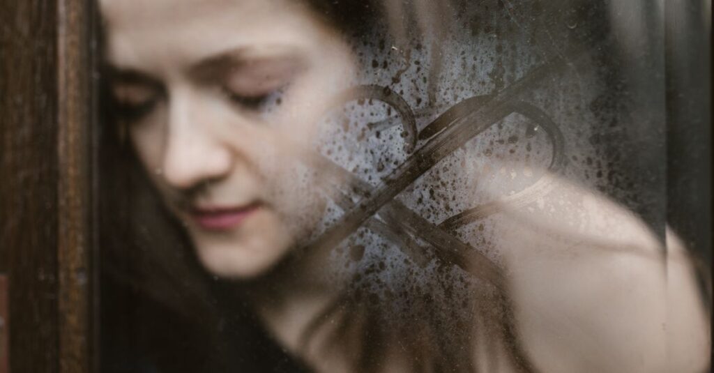 soft window reflection gentle light emotional caution