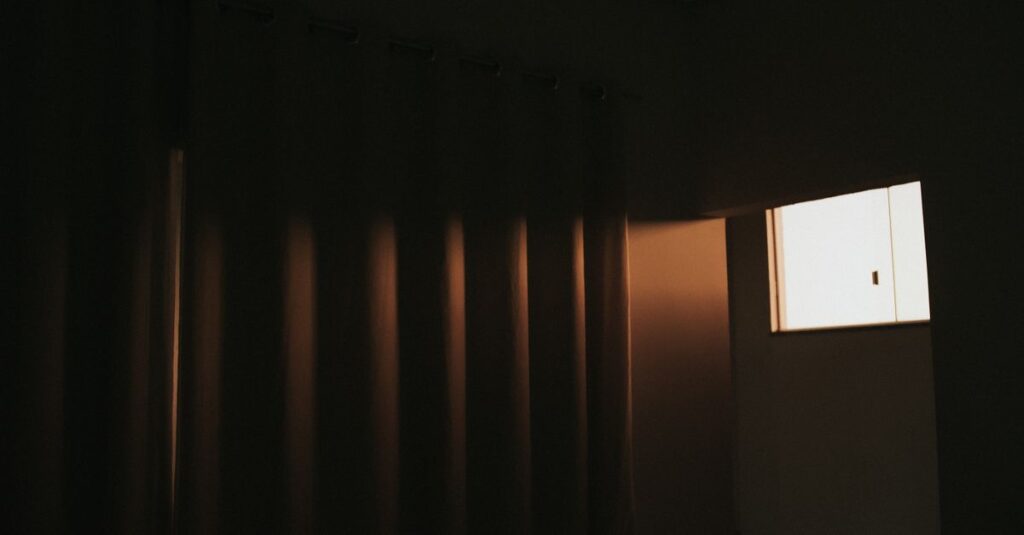 quiet room soft light single question moment reflection gentle calm atmosphere
