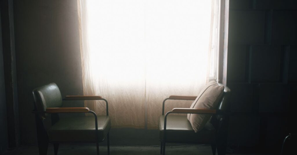 quiet empty room daylight soft light solitude uneasy calm