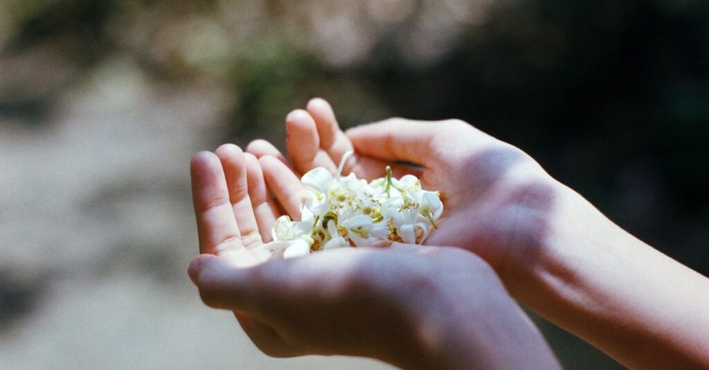gentle hands relax soft light calm release peaceful slow