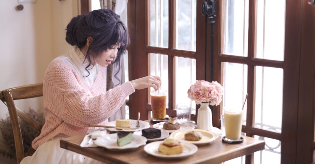 soft window light warm drink quiet pause gentle atmosphere