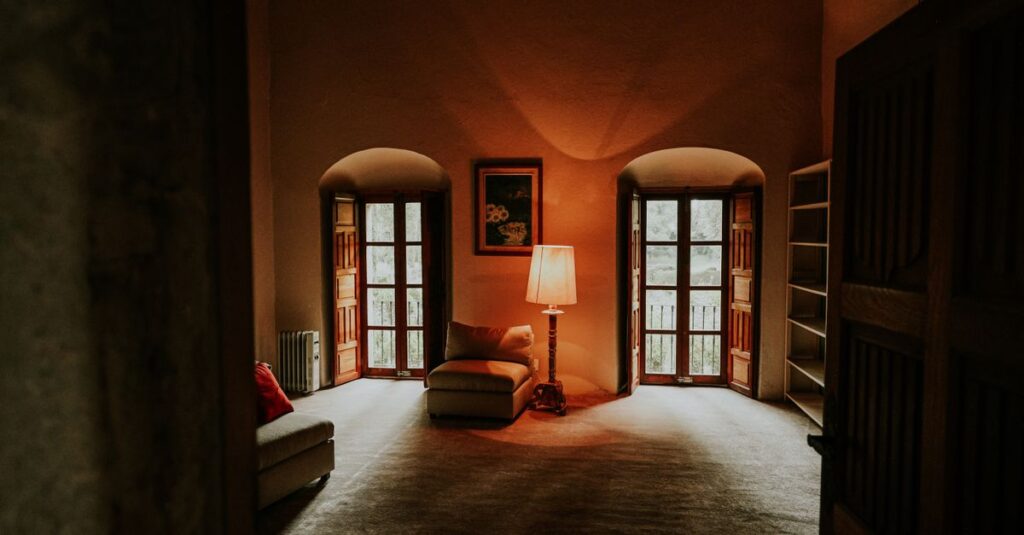 closed door soft light quiet distance protection emotional wall gentle atmosphere