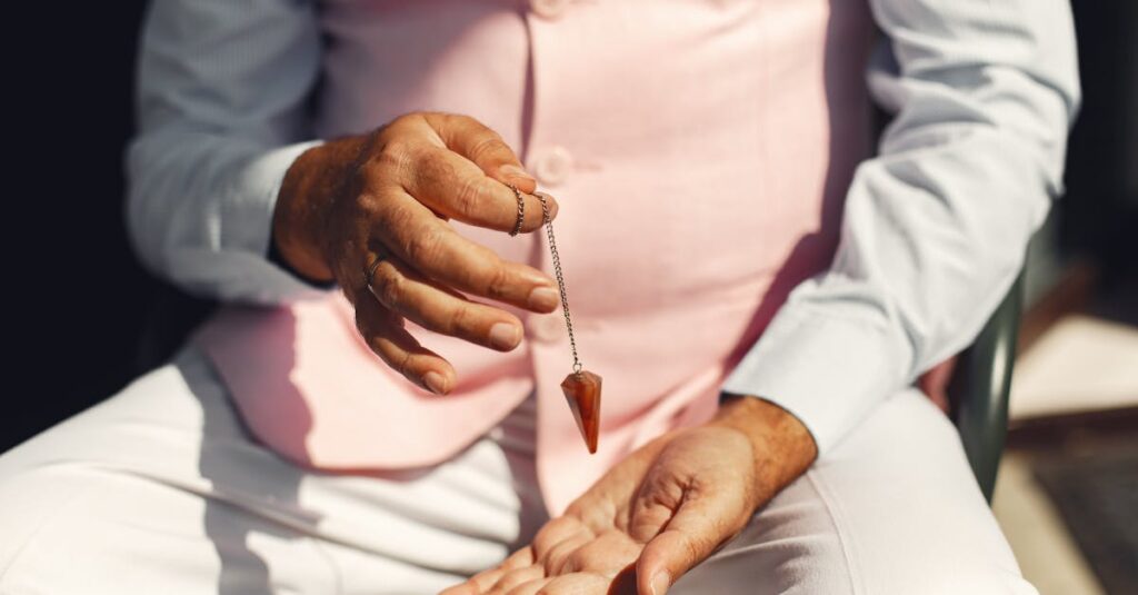 soft pendulum gentle movement quiet answer light energy reading calm atmosphere