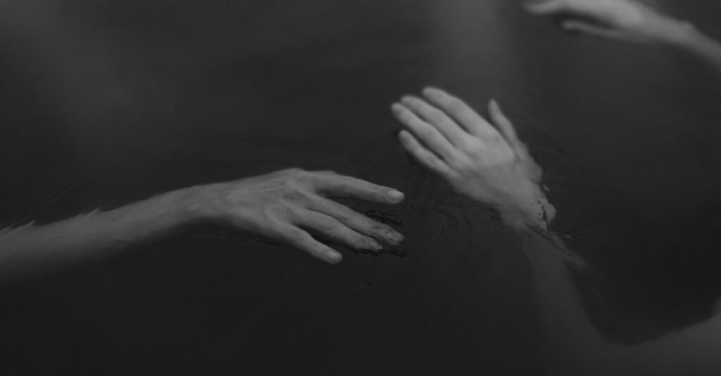 layers soft shadow gentle emotional depth calm reflection quiet