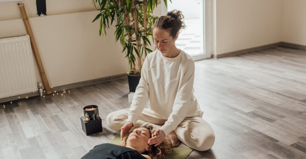 soft body awareness gentle synchronize quiet energy calm healing atmosphere