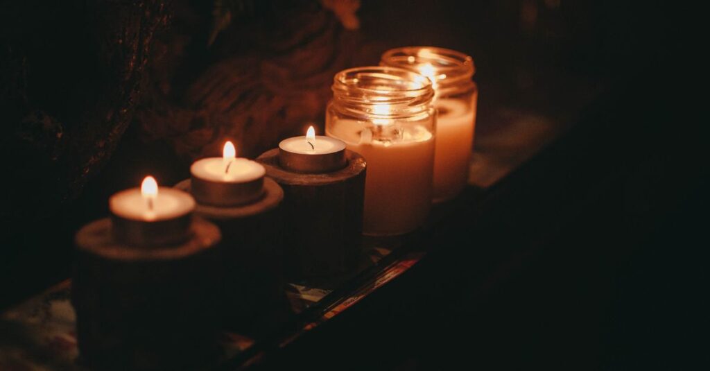 gentle tea light quiet companionship soft atmosphere