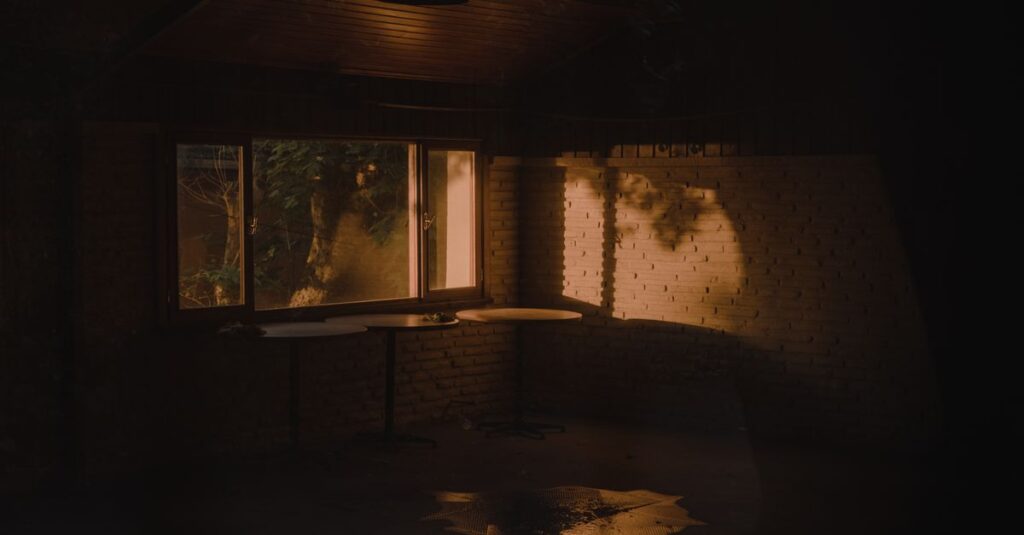 quiet evening room soft light tender loneliness calm