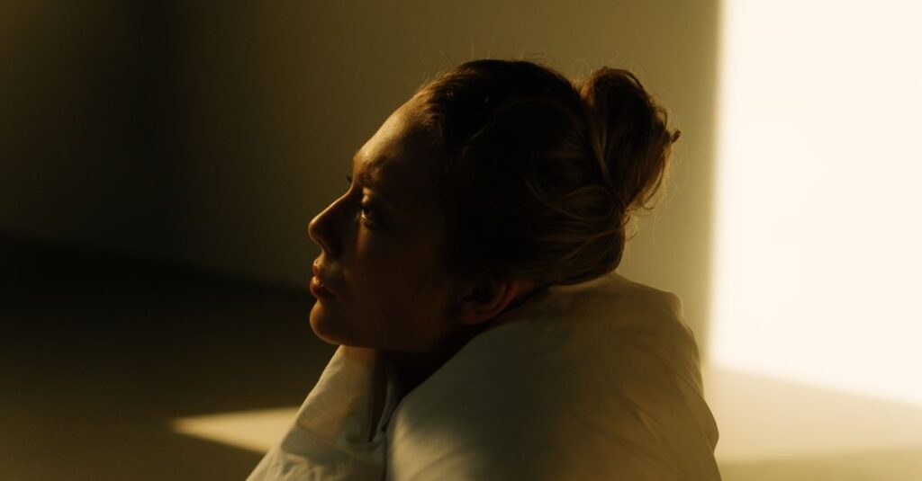 soft reflection light introspection calm emotional depth quiet