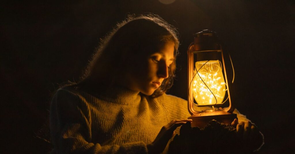 gentle lamp quiet space emotional acceptance calm night